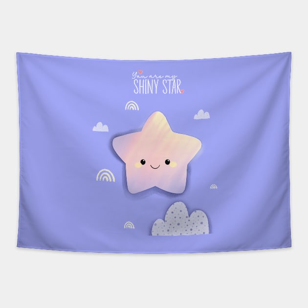 Little star smiling Tapestry by facyne