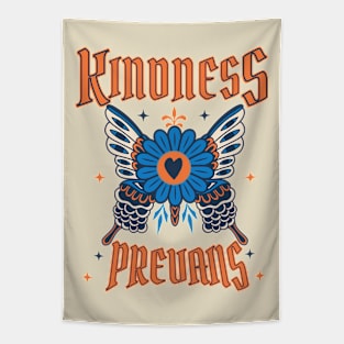 Kindness Prevails - Vintage Rock Tattoo Style Tapestry