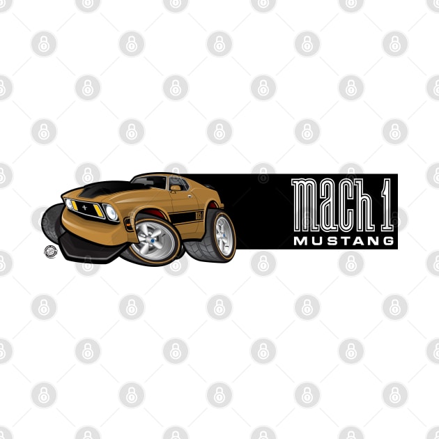 Mach 1 Gold with Black Stripe by Goin Ape Studios