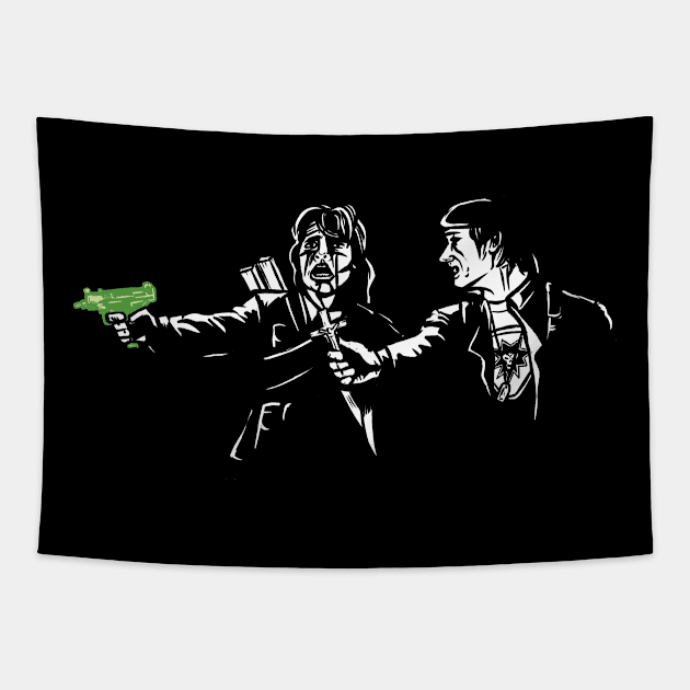 Pulp Hunting Tapestry by AndreusD