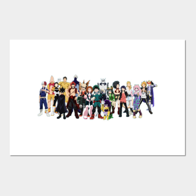My Hero Academia Class 1a My Hero Academia Posters And Art Prints Teepublic