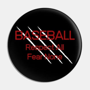 BaseballFear None Pin