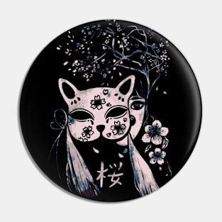 Sakura Mask Pencil Pin