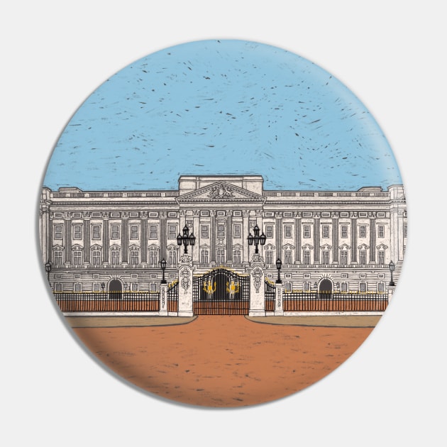 Buckingham Palace Coloured Pencil Illustration Pin by AdamRegester