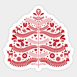 Swedish Folk Pattern Tags