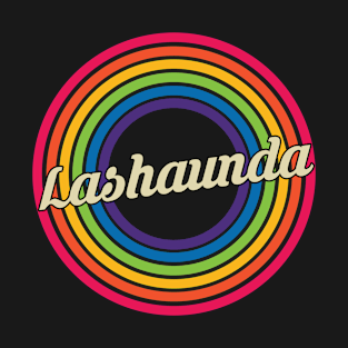 Lashaunda - Retro Rainbow Style T-Shirt