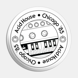 303 Bassline Circle: Acid House Pin