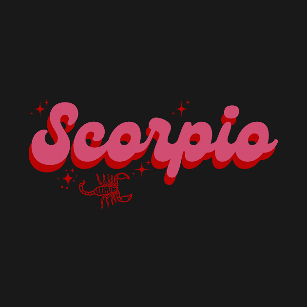 Scorpio zodiac sign by Cinnamon Studio