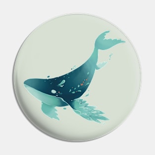 Wing Whale Pin