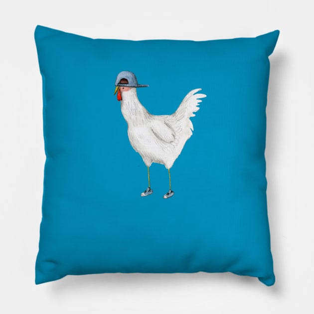 Spring Chicken Pillow by Sophie Corrigan