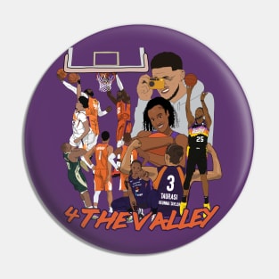 Phoenix Basketball 4 The Valley Suns Mercury Booker Taurasi Pin