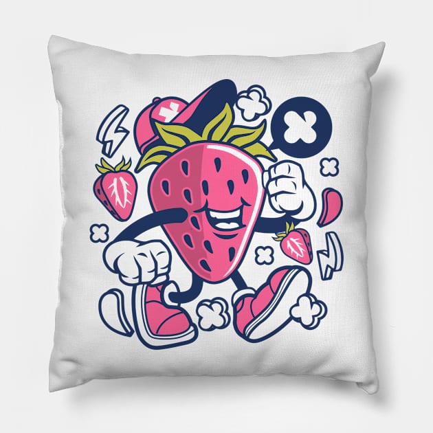 Strawberry Pillow by Eoli Studio