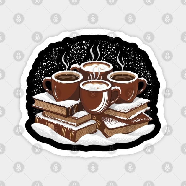 Coffee and Book Lover's Corner Magnet by SR8891
