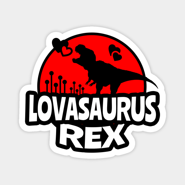 Lovasaurus Rex, Dinosaur, Cute Kid, Kid Valentines, Valentine's Day 2021, Dinosaurs Rex, Kid Dino Magnet by NooHringShop