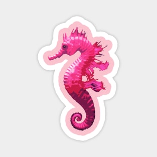 Cute Pink Sea Horse Magnet