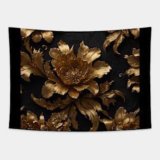 Metallic Flower Tapestry