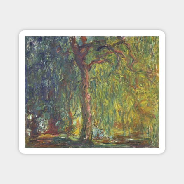 Weeping Willows by Claude Monet Magnet by MasterpieceCafe