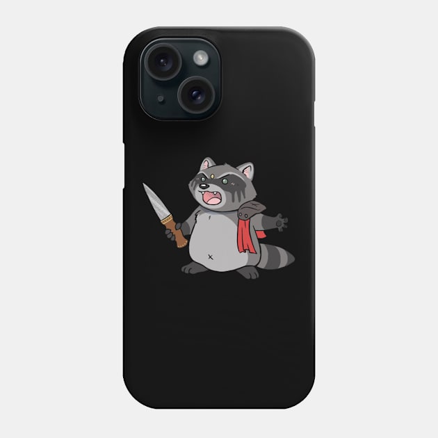 warrior raccoon Phone Case by meryrianaa