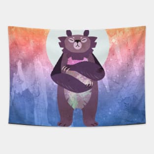 Galaxy Sunbear Tapestry