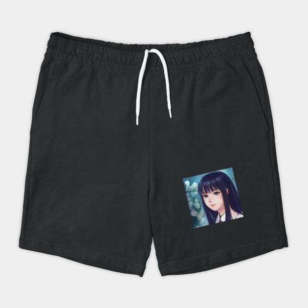 Sad anime girl with black hair by animegirlnft