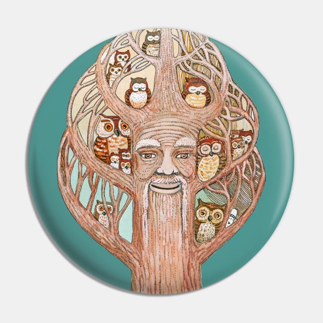 Owl tree Pin by ruta13art