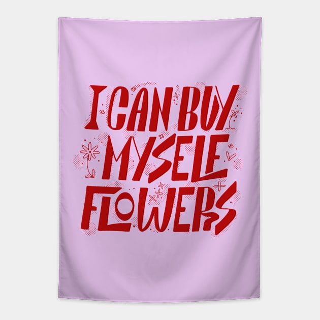 Miley Cyrus I can buy myself flowers Tapestry by by randa