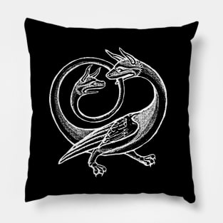 Funny medieval mythical creature Pillow