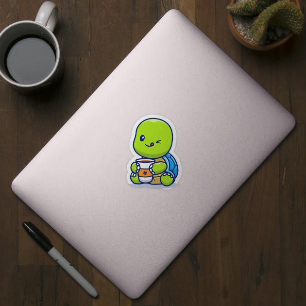 Cute coffee mugs printable stickers. PNG, JPG.