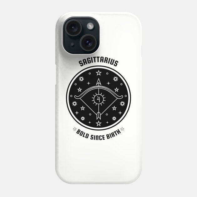 Sagittarius ♐🏹 Bold Since Birth Zodiac Sign Astrology Sign Horoscope Phone Case by Bro Aesthetics