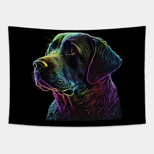 Neon Labrador Tapestry