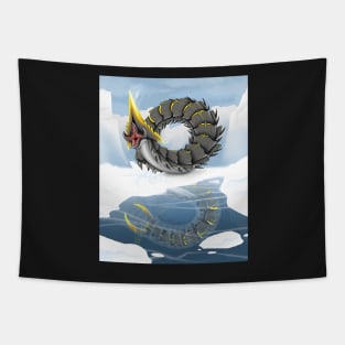 Ice Worm with background Tapestry