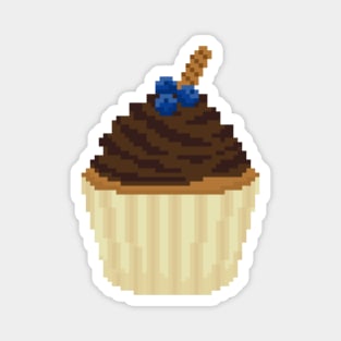 Chocolate cupcake pixel art Magnet