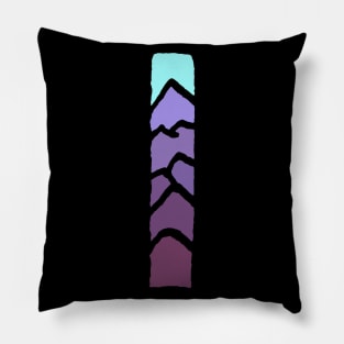 Mountain Color Stripe Tie Pillow