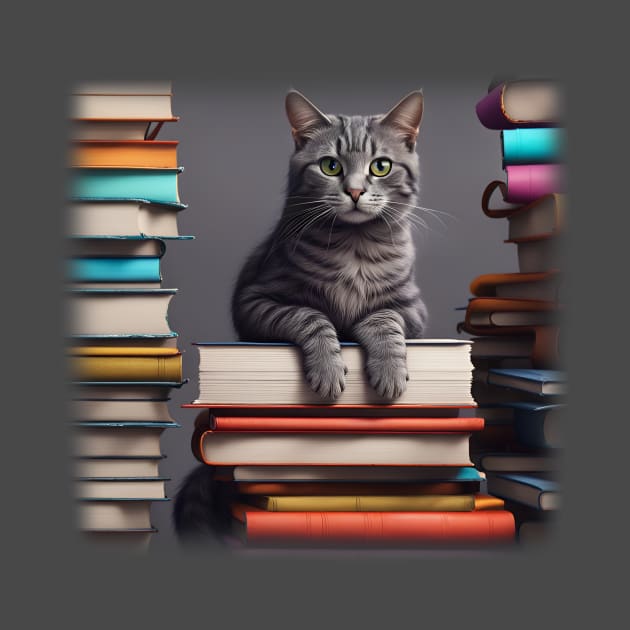 Library cat by LM Designs by DS