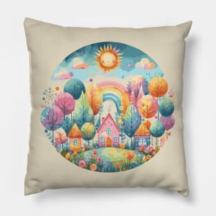 Happy House Pillow