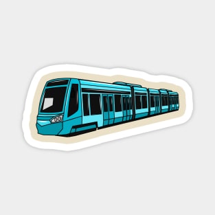 Electric locomotive cartoon illustration Magnet