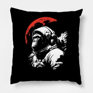 monkey the astronaut Pillow