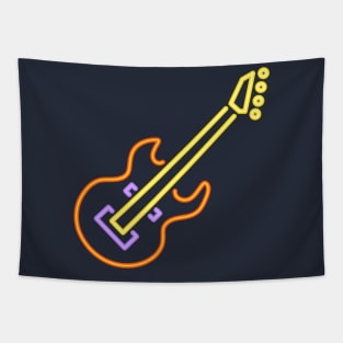 Cool Bass Guitar For Musicians Live Music Lovers Tapestry