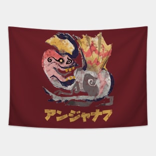 Monster Hunter Rise Anjanath Kanji Icon Tapestry