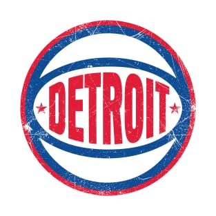 Detroit Retro Ball - White T-Shirt