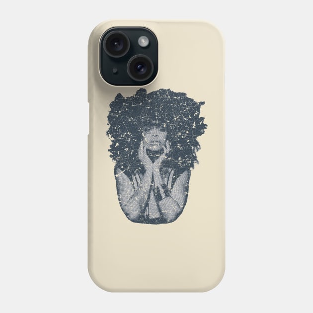 Erykah Badu - VINTAGE SKETCH DESIGN Phone Case by Wild Camper Expedition