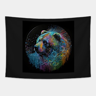 Rainbow Bear portrait 2 Tapestry