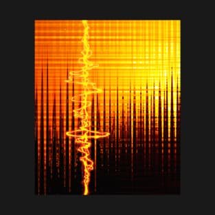 Sound Wave Orange T-Shirt