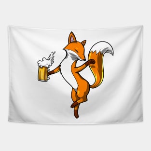 Fox Beer Party Tapestry