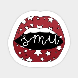 SMU Lips Red Stars Magnet