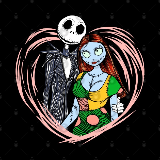 Jack and sally love by Mikeywear Apparel