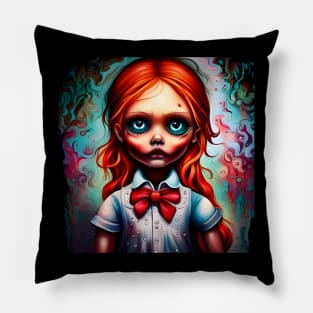 scary doll Pillow