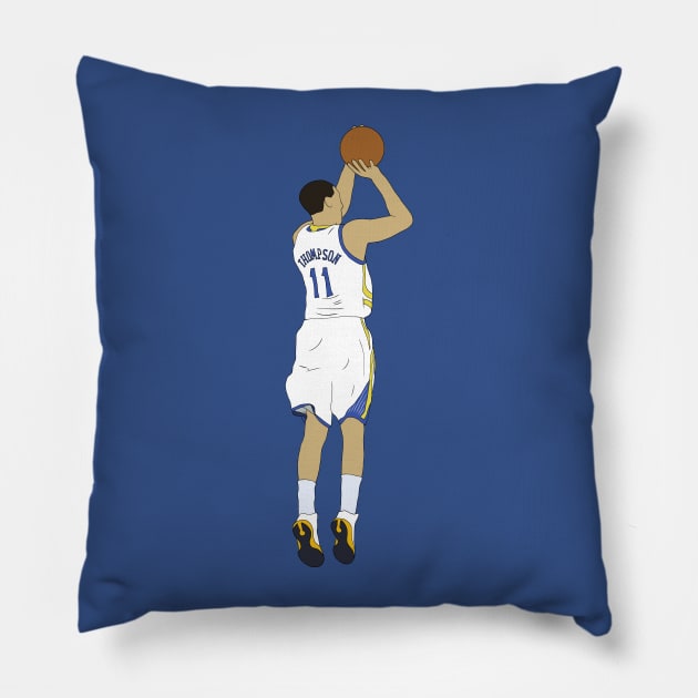 Klay Thompson Jumpshot Pillow by rattraptees