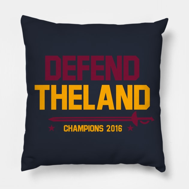 defend the land Pillow by upcs