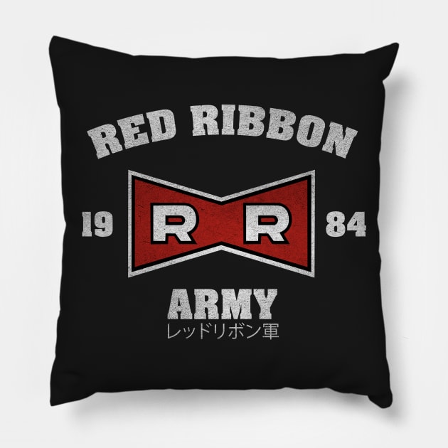 Red Ribbon Army Pillow by Melonseta